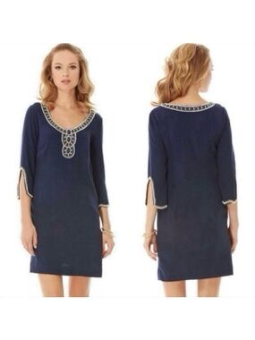 Lilly Pulitzer Sarah Embellished Tunic Vacation Resortwear Spring Summer Dress